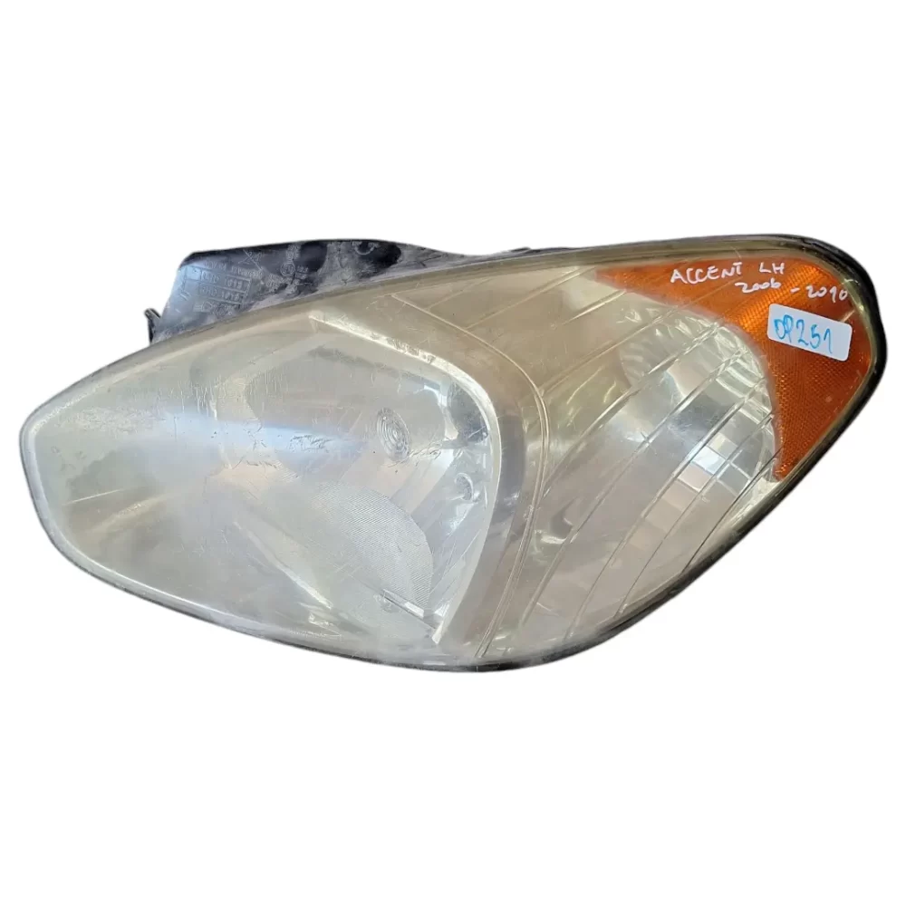 OPTICO IZQUIERDO (LH) HYUNDAI ACCENT COMPATIBLE DESDE EL AÑO 2006 AL 2010