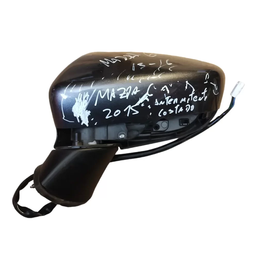ESPEJO RETROVISOR IZQUIERDO (LH) MAZDA 6 2013 AL 2016 CON LUNETA