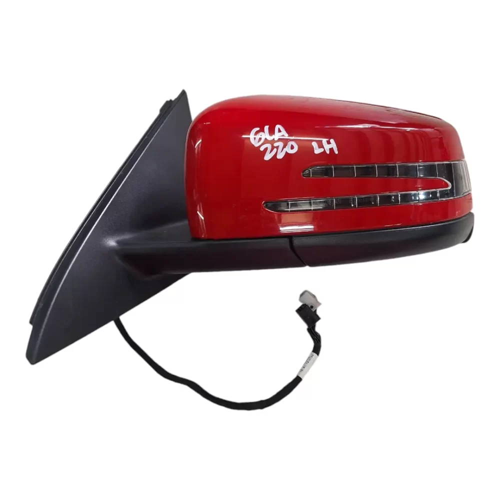 ESPEJO RETROVISOR IZQUIERDO (LH) MERCEDES BENZ GLA 220 2015 EN ADELANTE CON LUNETA