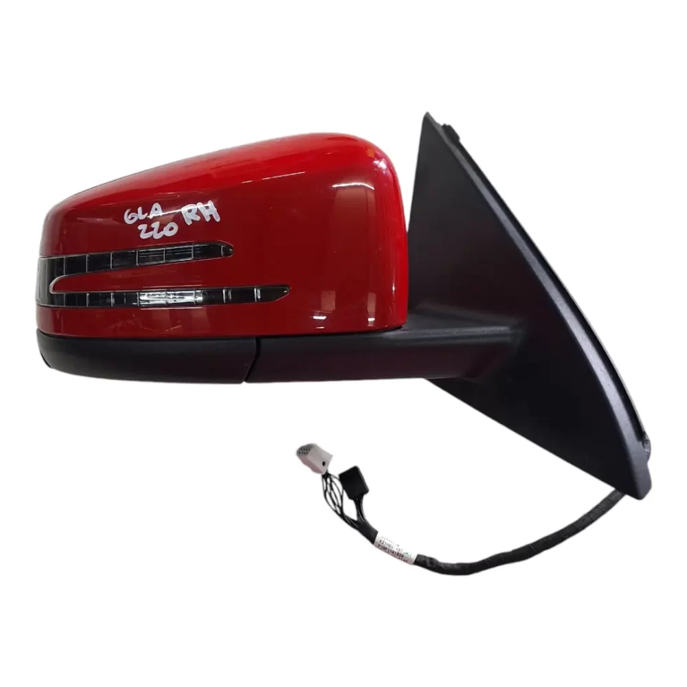 ESPEJO RETROVISOR DERECHO (RH) MERCEDES BENZ GLA 220 2015 EN ADELANTE CON LUNETA