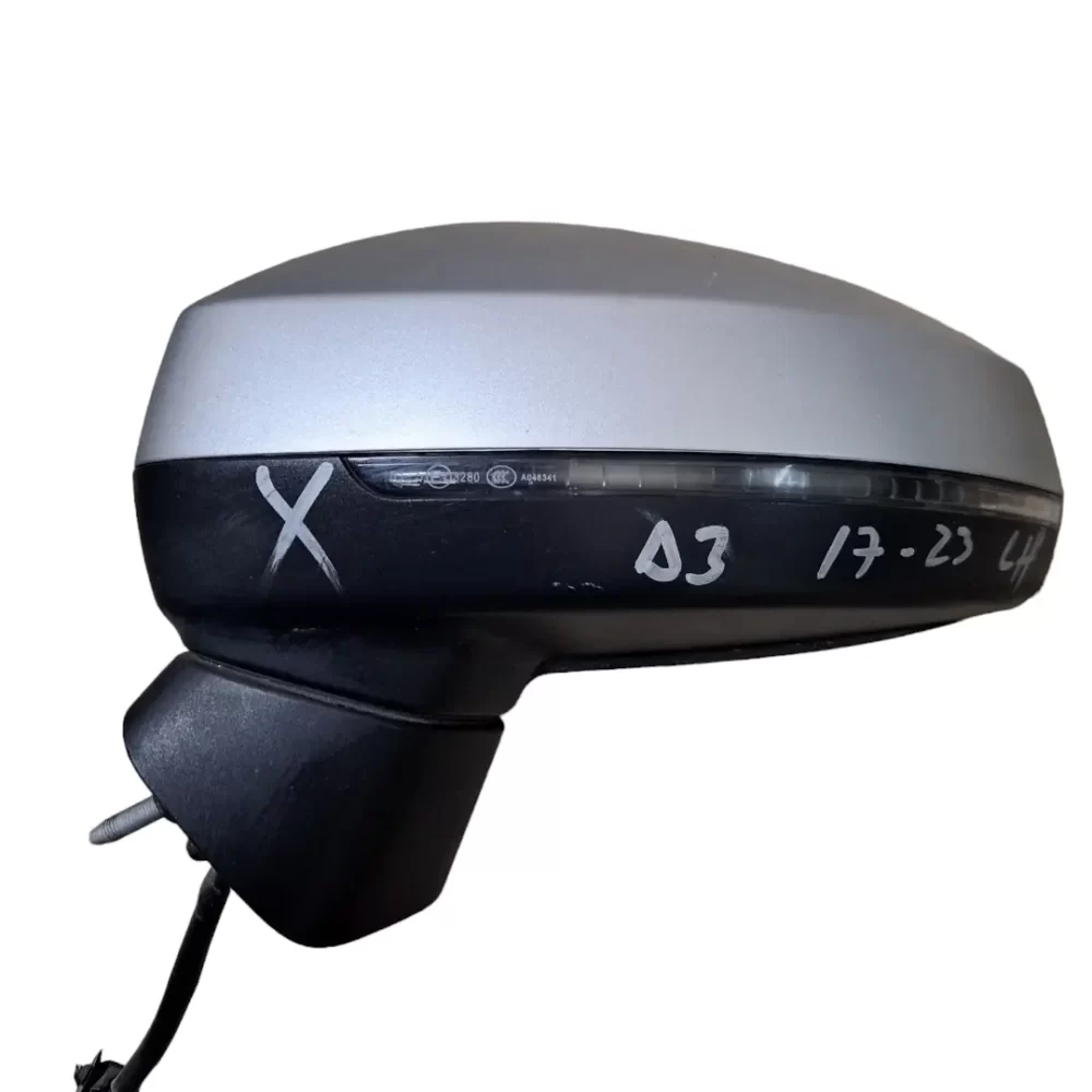ESPEJO RETROVISOR IZQUIERDO LH AUDI A3 2013 AL 2020 - CON LUNETA