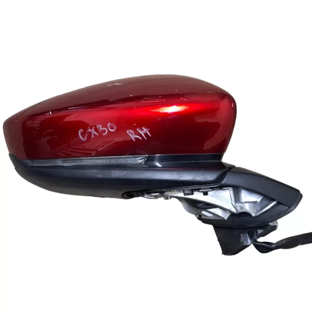 ESPEJO RETROVISOR DERECHO RH MAZDA CX30 2019 AL 2024 - SIN LUNETA