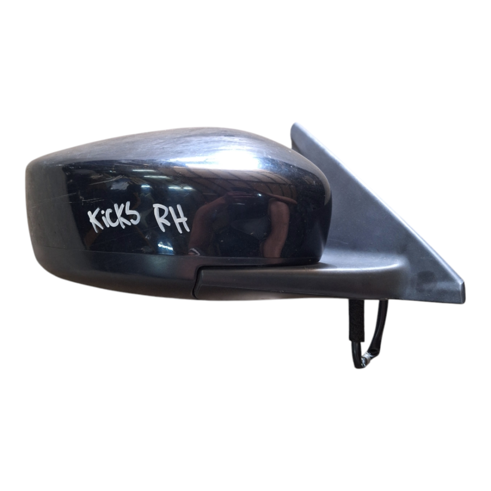 ESPEJO RETROVISOR DERECHO (RH) NISSAN KICKS 2017 EN ADELANTE SIN LUNETA