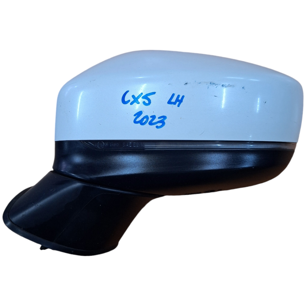 ESPEJO RETROVISOR IZQUIERDO (LH) MAZDA CX5 2018 EN ADELANTE SIN LUNETA