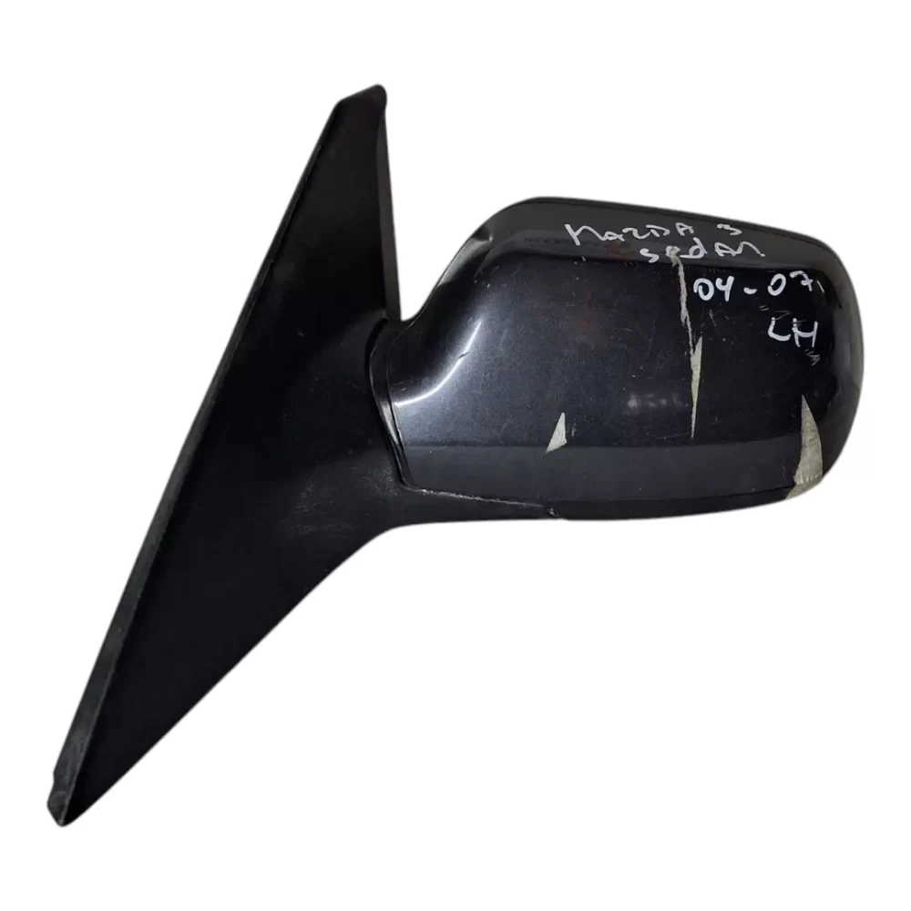 ESPEJO RETROVISOR IZQUIERDO LH MAZDA 3 SEDAN 1G 2004 al 2007 CON LUNETA