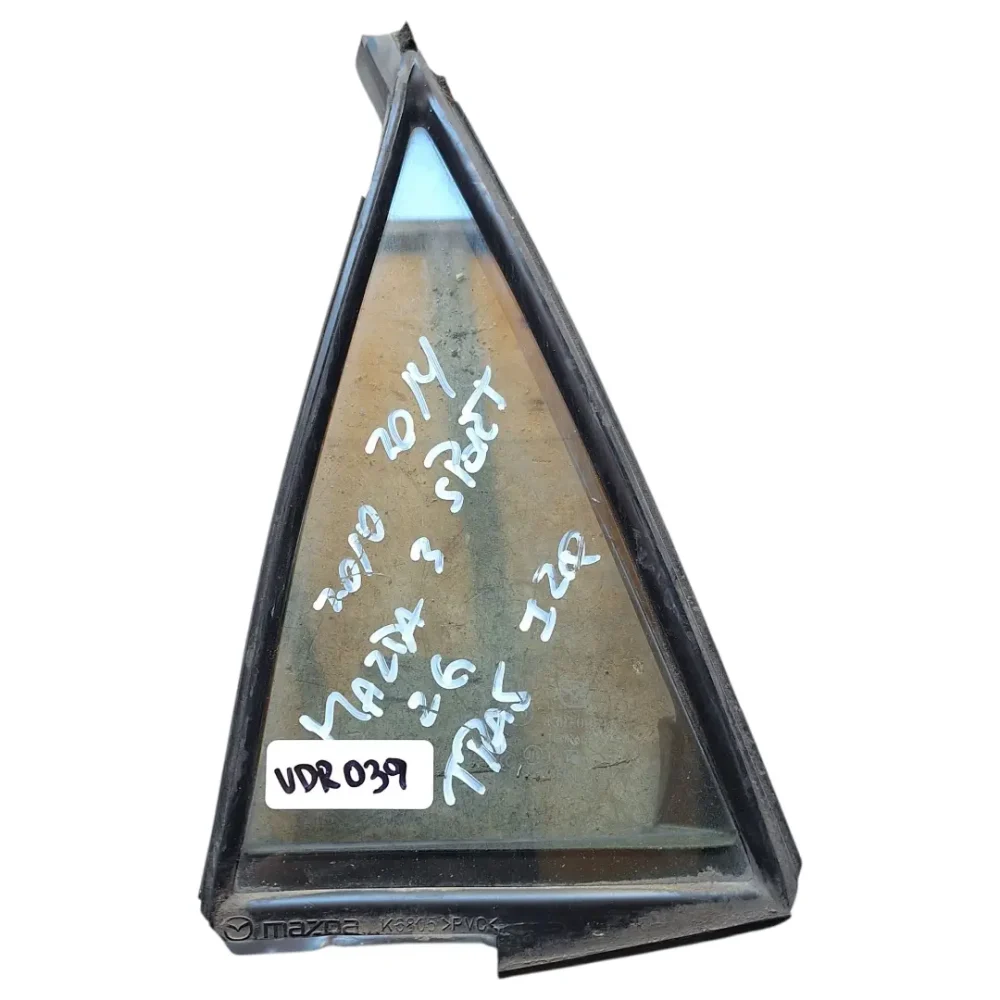 VIDRIO LUNETA TRASERO IZQUIERDO MAZDA 3 2G 2009 AL 2014