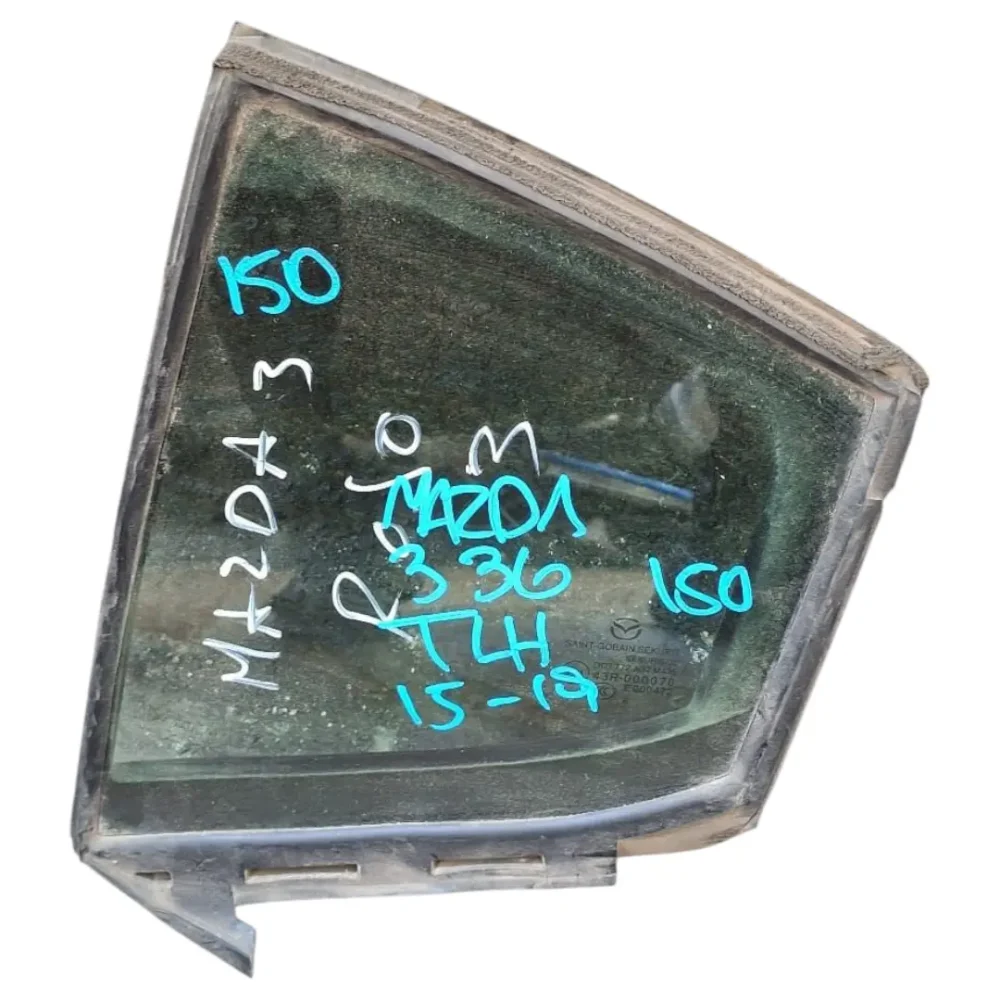 VIDRIO LUNETA TRASERO IZQUIERDO MAZDA 3 3G 2015 AL 2019