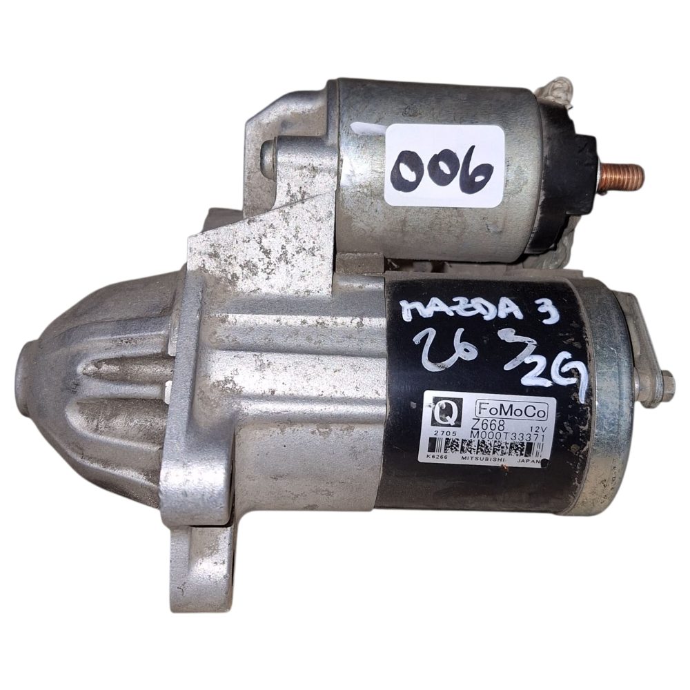 MOTOR DE PARTIDA MAZDA 3 2G, 2 Q FOMOCO Z668 M000T33371 JAPAN