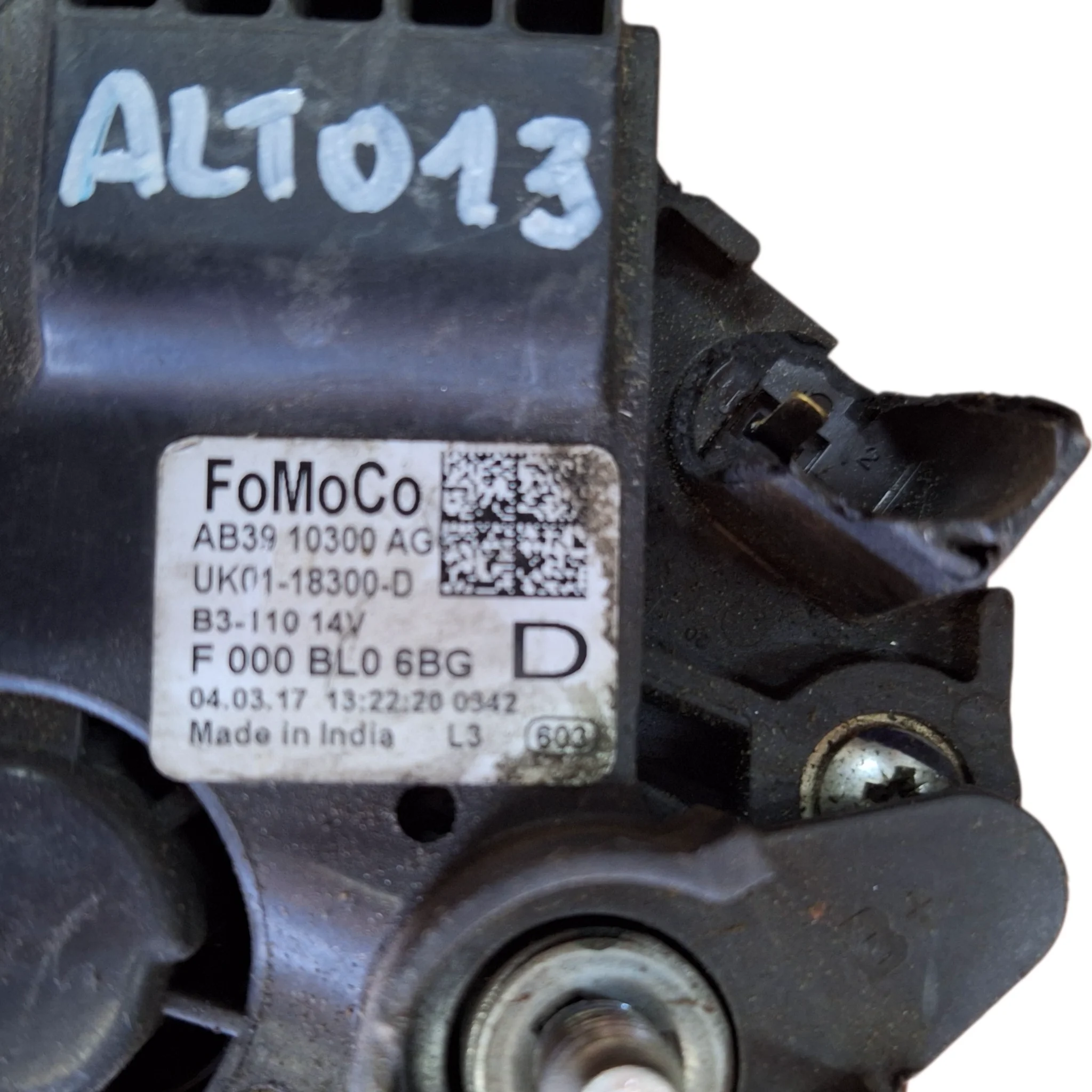 ALTERNADOR MAZDA BT50 2012/2020 D F00BL06BG - Imagen 4