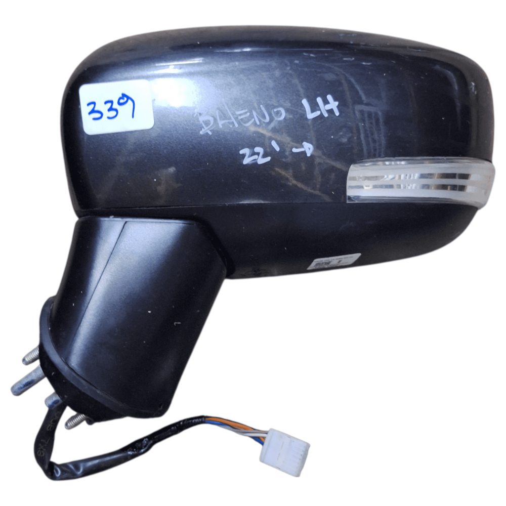 ESPEJO RETROVISOR IZQUIERDO (LH) SUZUKI BALENO 2022/2025 SIN LUNETA