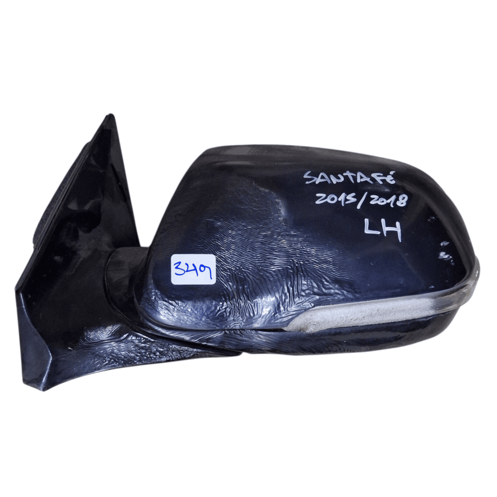 ESPEJO RETROVISOR IZQUIERDO (LH) HYUNDAI SANTA FE 2015/2018 DETALLE CON LUNETA